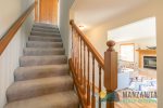 Take the stairs to the second floor where 3 additional bedrooms are.